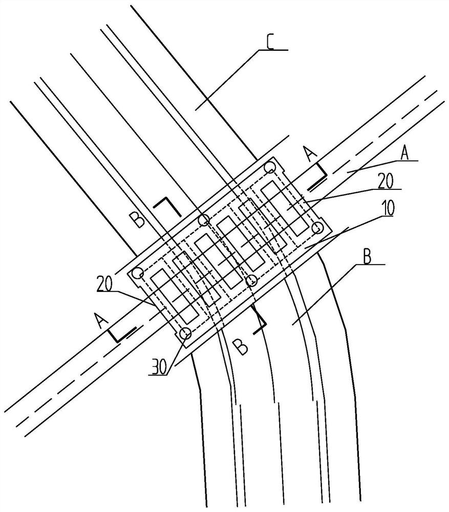 Underpinning protection system for top socket pipeline in underpass construction and construction method