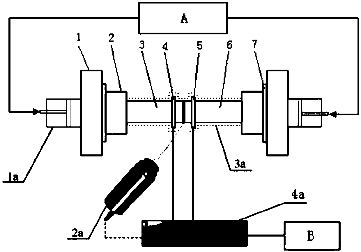 Magnesium alloy and aluminum alloy connecting method and device