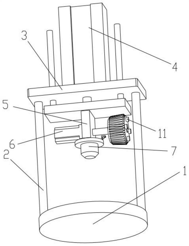 Tooth-shaped plastic part shaping device