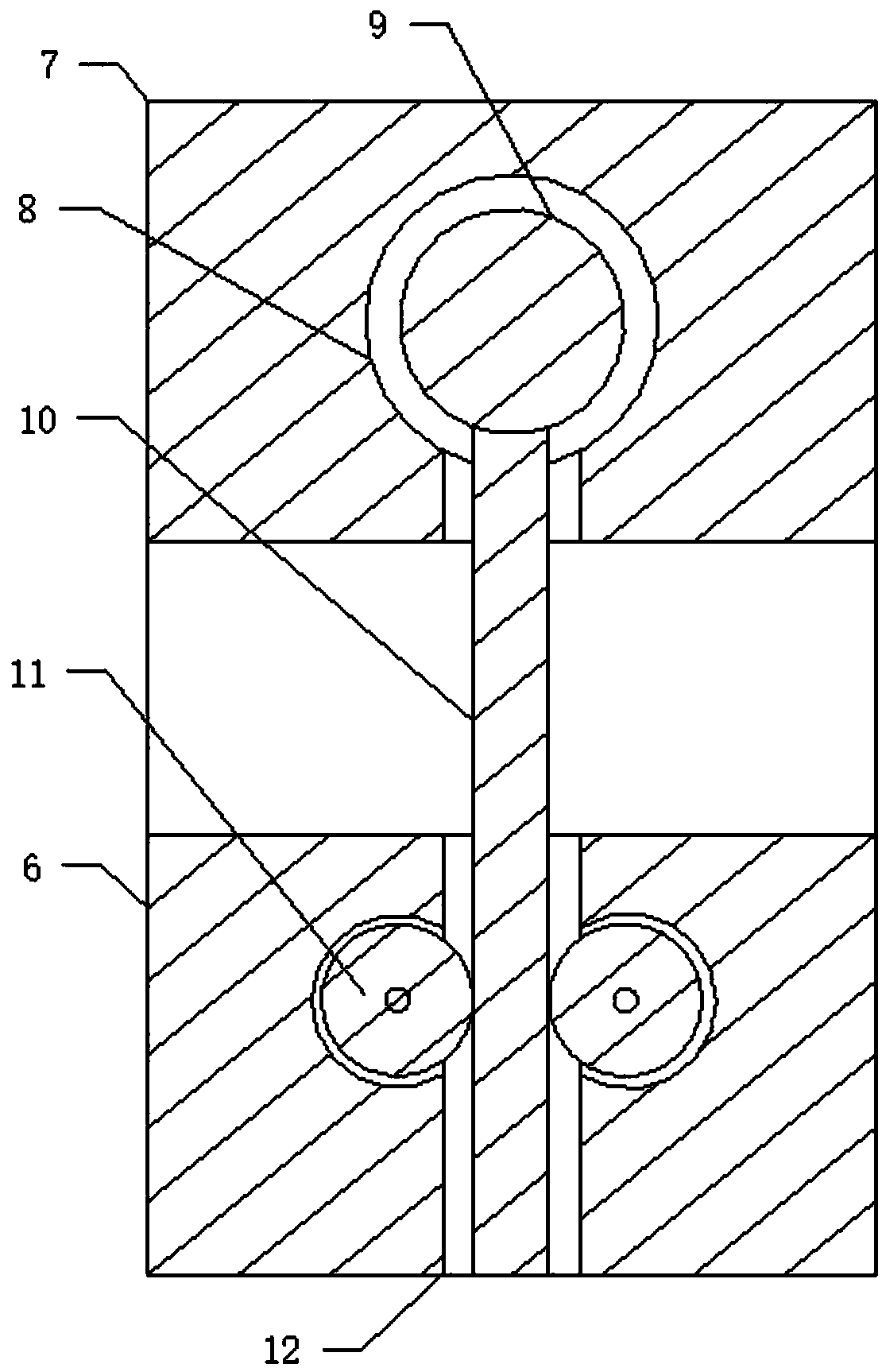 Telegraph pole bending correction device