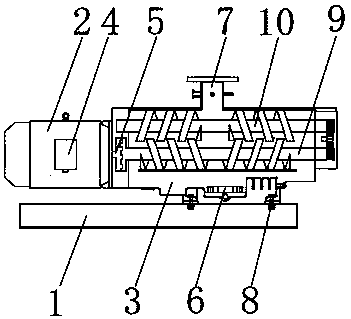 Two-start worm vacuum pump