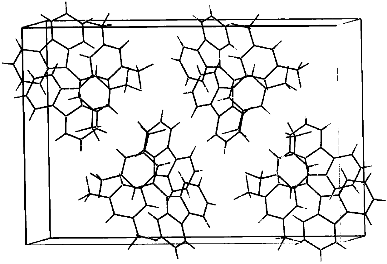 Purple fluorescent material crystal based on trifluoromethyl and preparation method