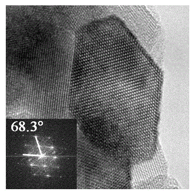 Method for preparing titanium dioxide nanometer material with exposed nonmetal-metal co-doped (001) surface