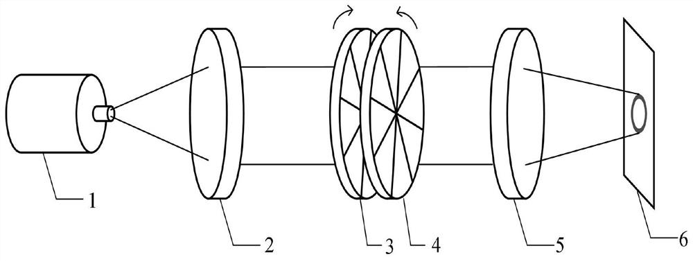 A vortex beam generation device, system and method with adjustable topological number