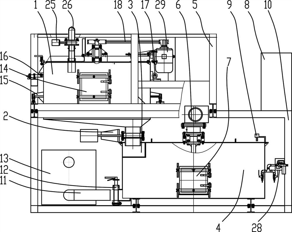 Cement slurry preparing, stirring and conveying integrated system