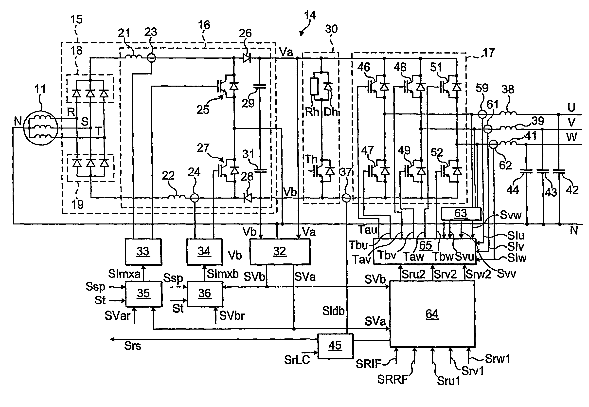 Electrical power supply system and a permanent magnet generator for such a system