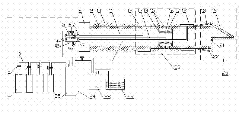 Drilling and anti-permeability integrated device in tectonic coal development area