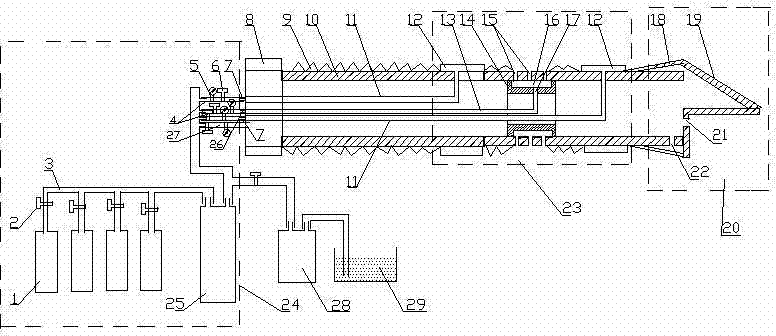 Drilling and anti-permeability integrated device in tectonic coal development area