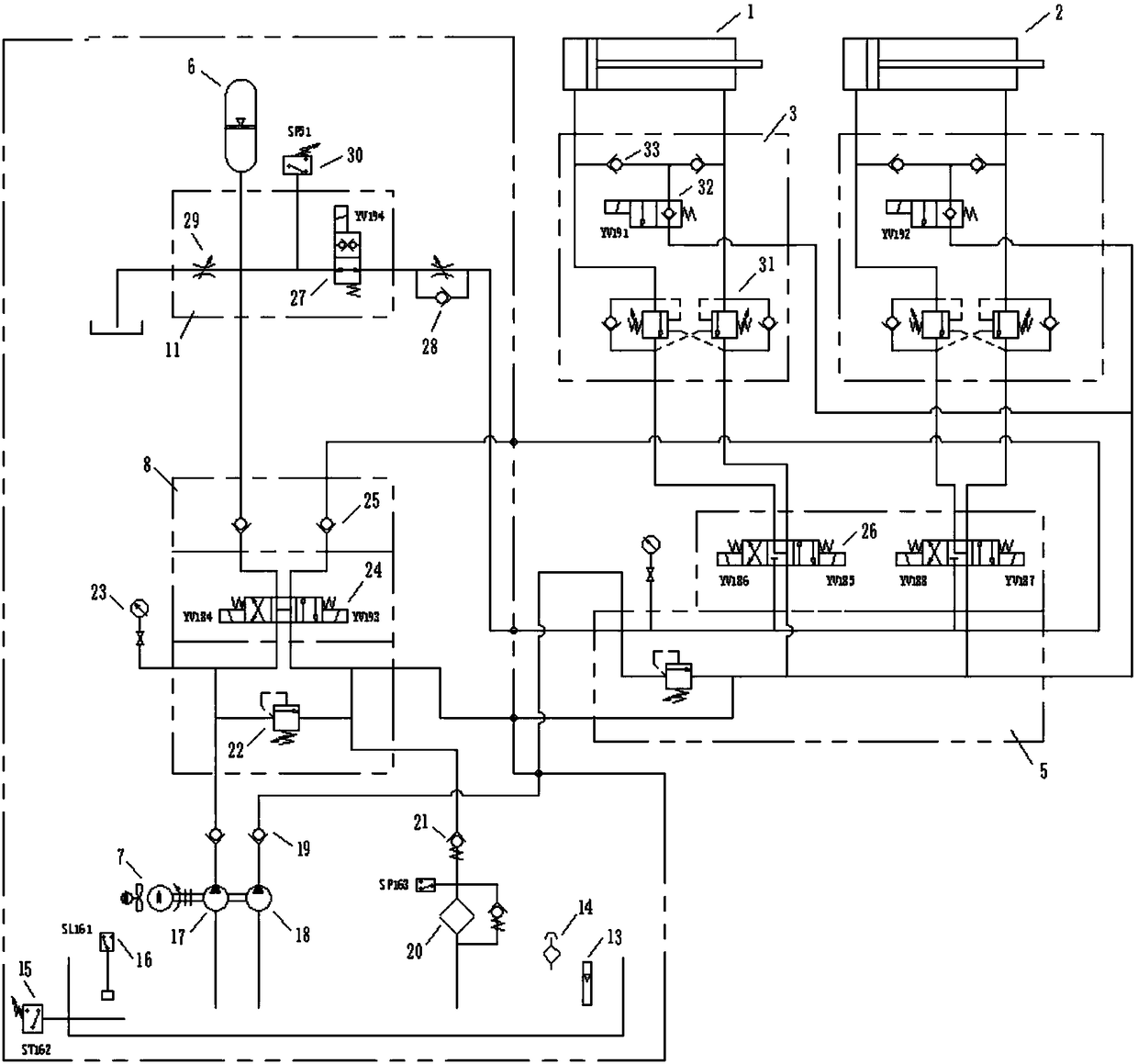 Anti-freezing hydraulic cylinder structure with ice scraping device