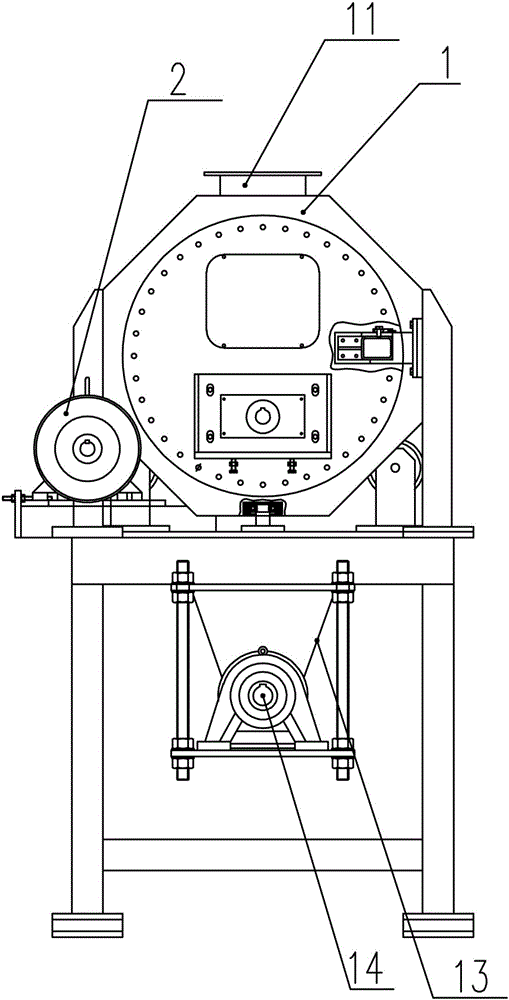 Powder crushing method and device