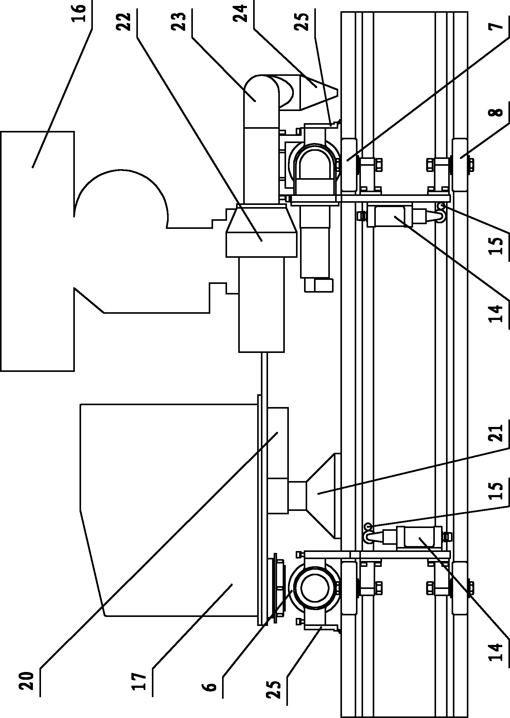 Transformer station rail-mounted intelligent patrol robot