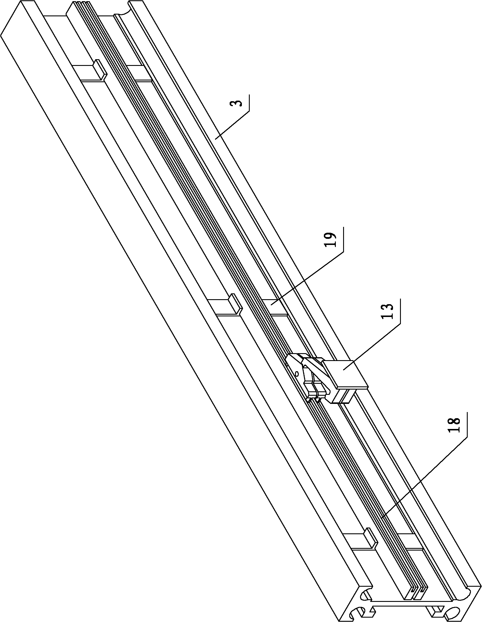 Transformer station rail-mounted intelligent patrol robot