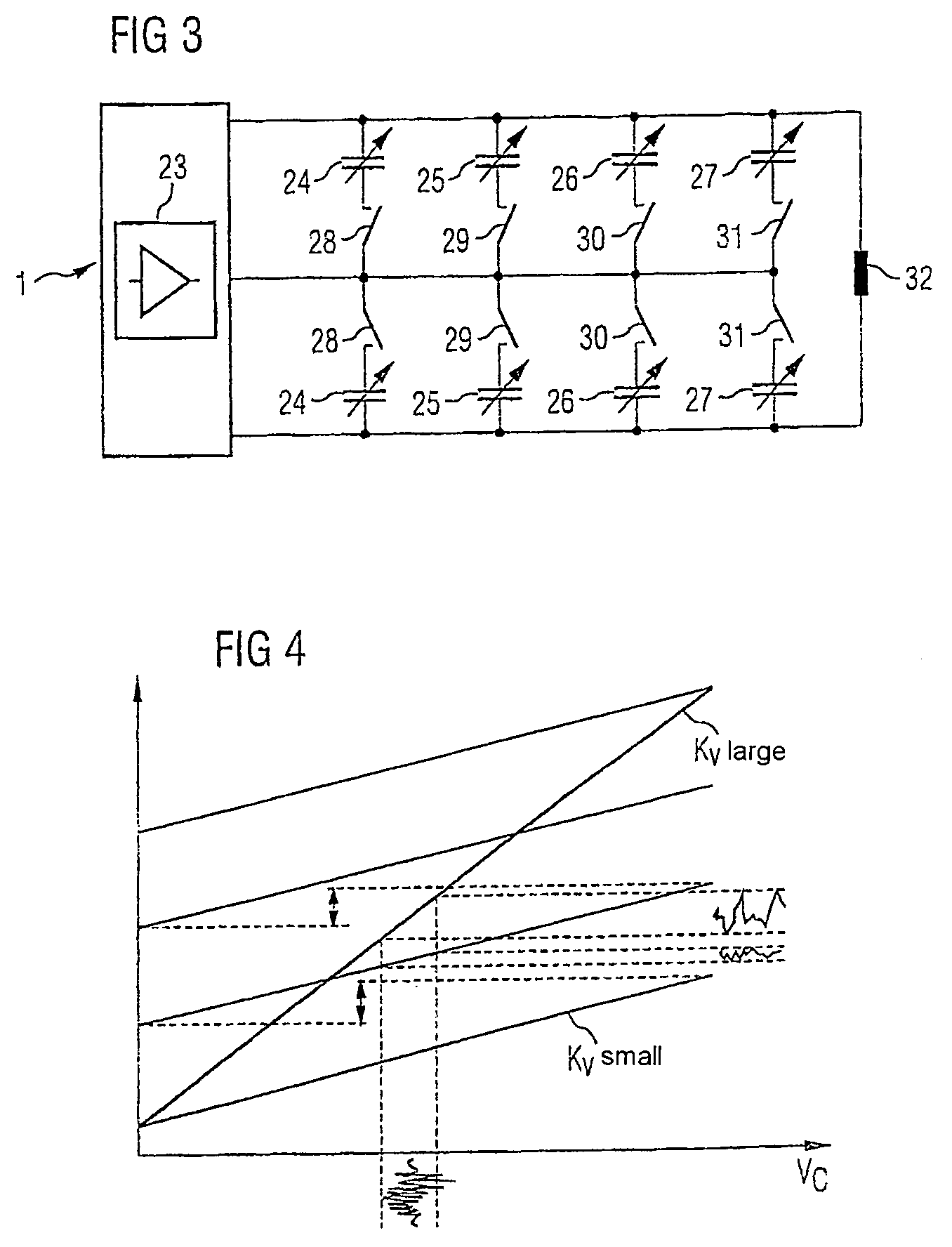 Phase locked loop circuit with a tunable oscillator and an independent frequency converter and frequency counter