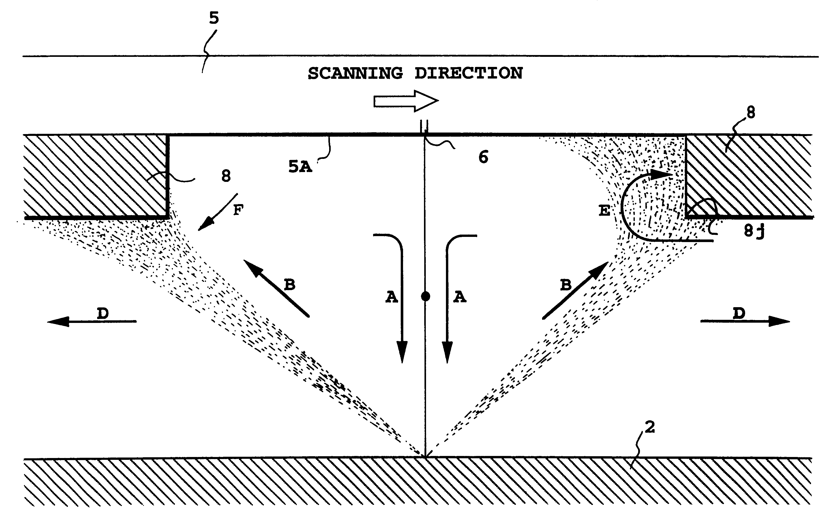 Liquid ejection apparatus using air flow to remove mist