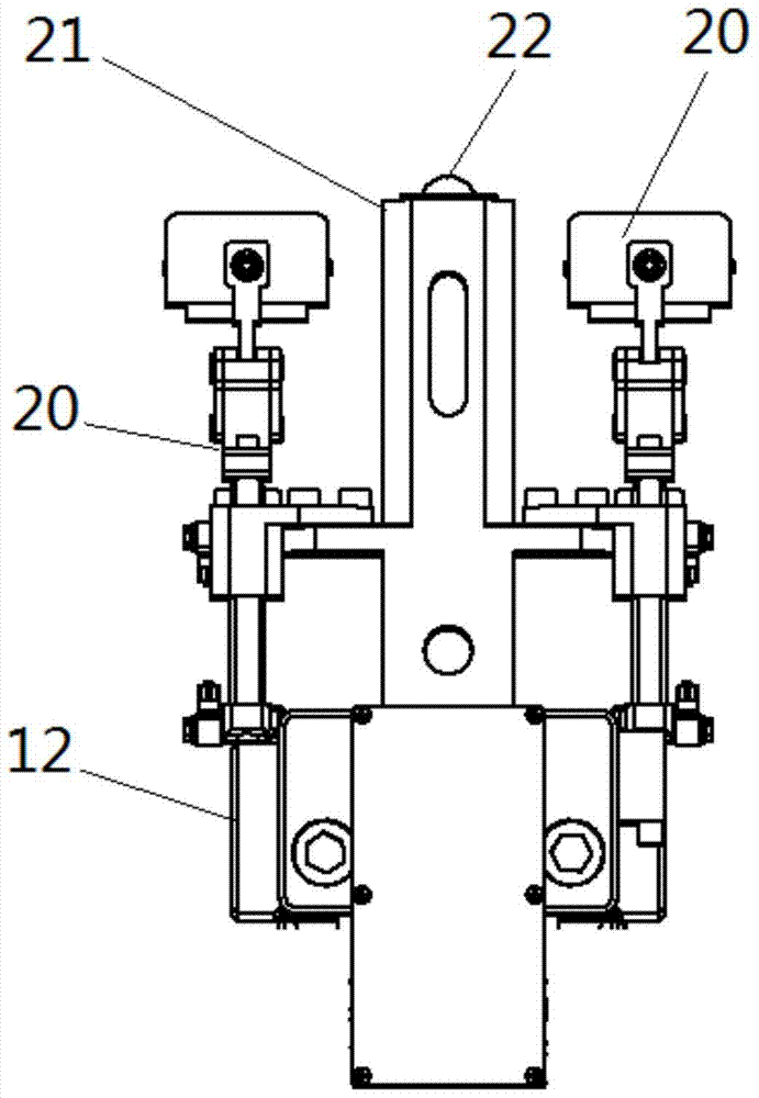 An ultrasonic inspection device for nuclear reactor pressure vessel joint intersection surface