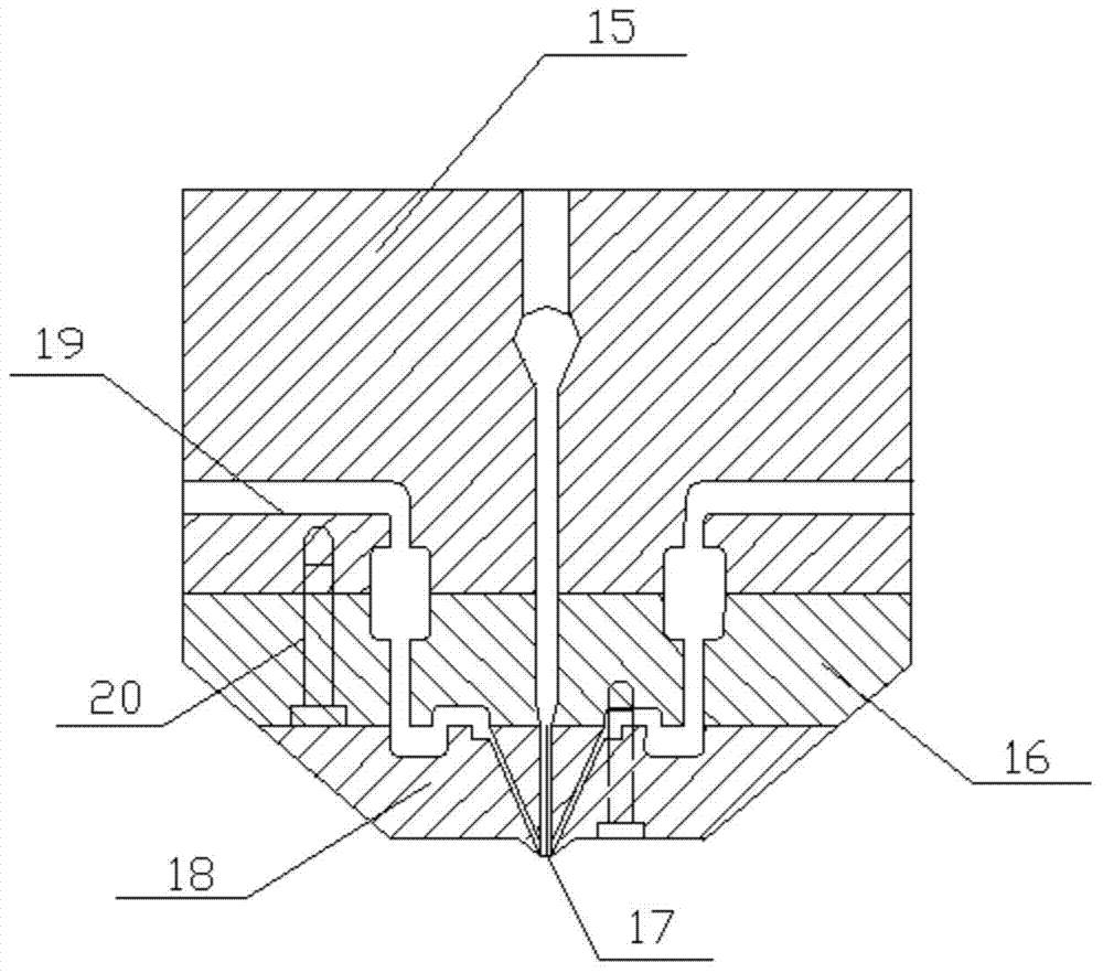 A melt differential electrospray spinning device and process for preparing nanofibers in batches