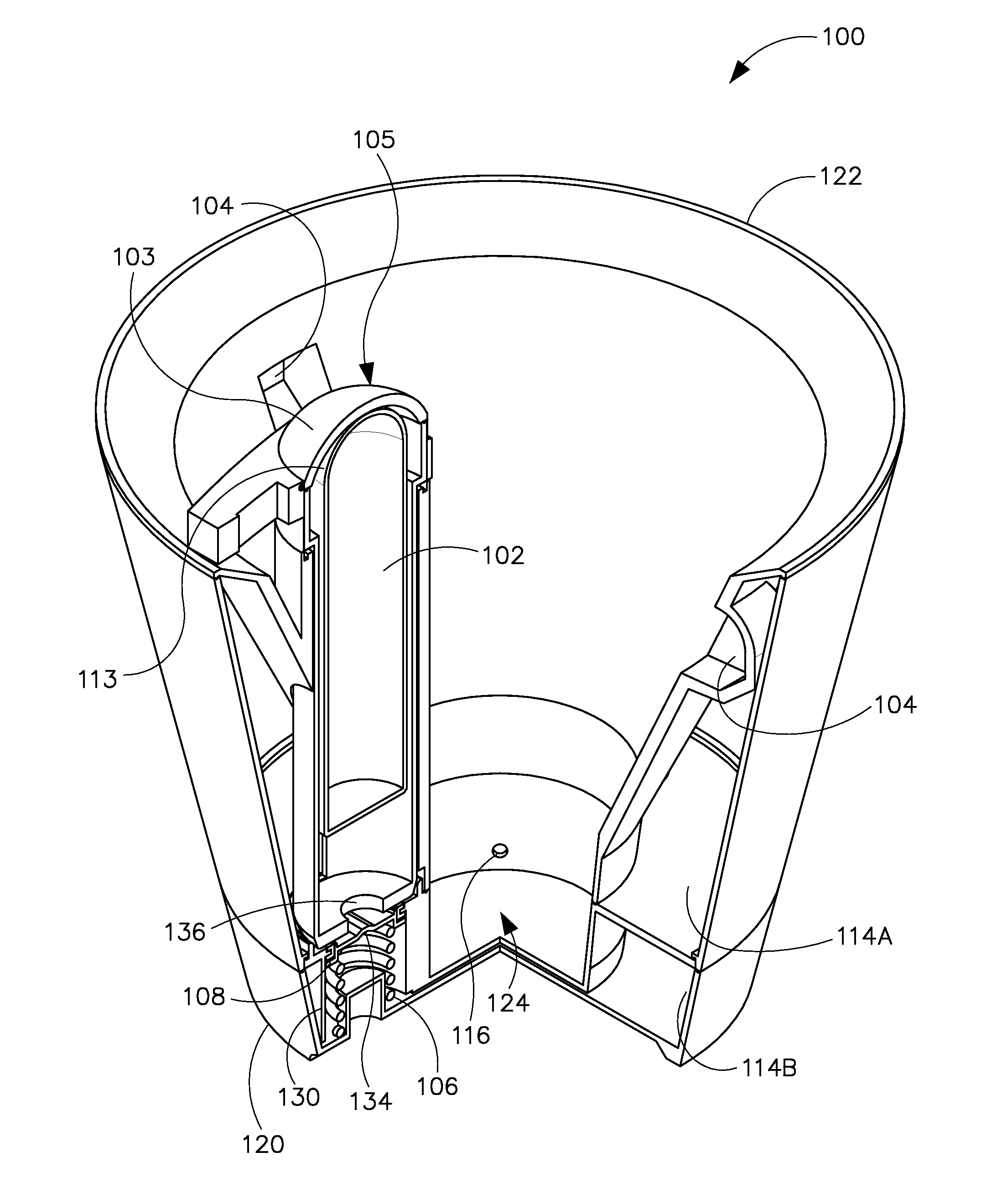 Automatic subterranean watering system with refill indicator and gripping mechanism