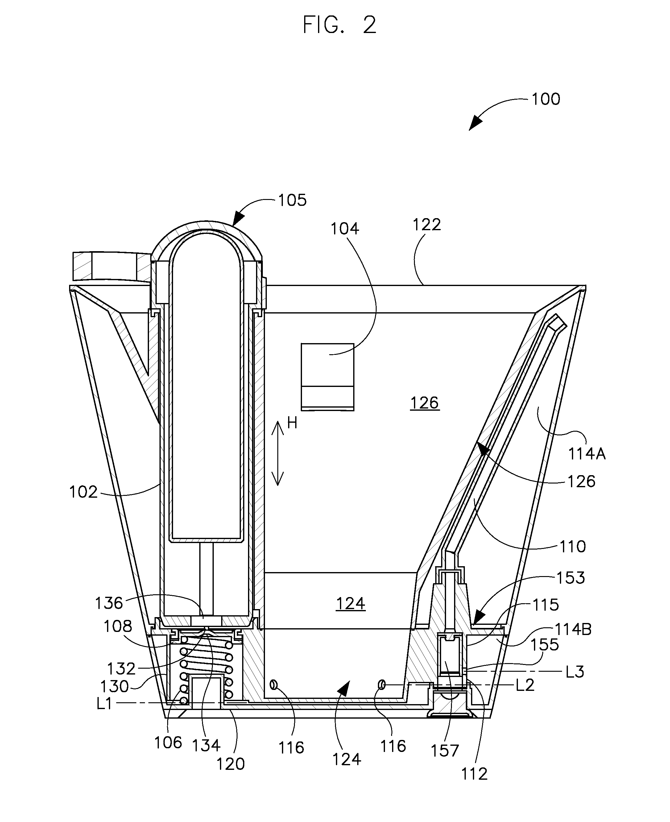 Automatic subterranean watering system with refill indicator and gripping mechanism