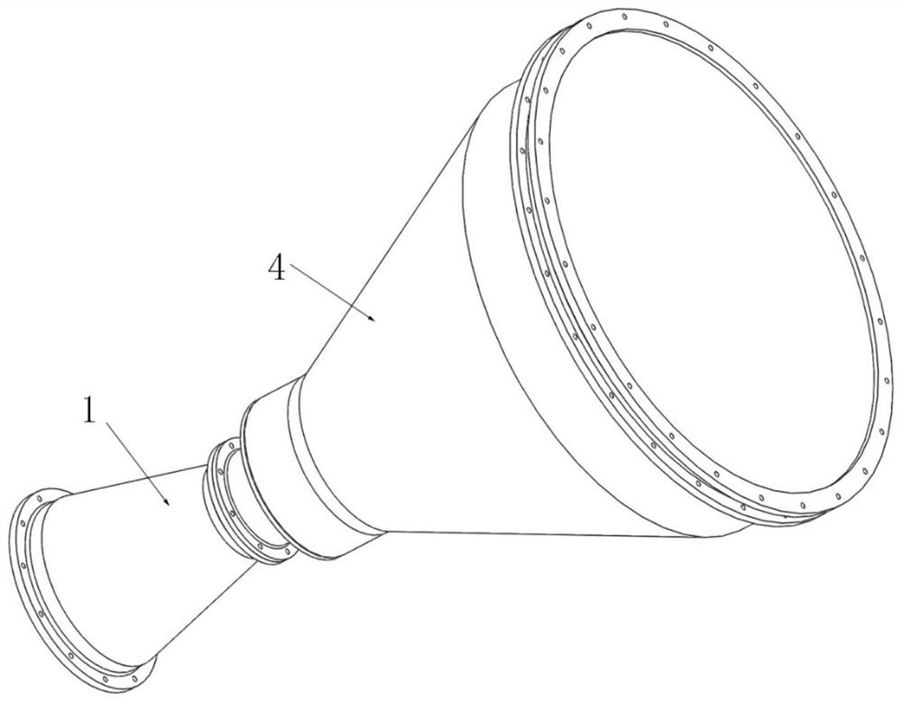 High-power ultra-wideband electromagnetic radiation antenna