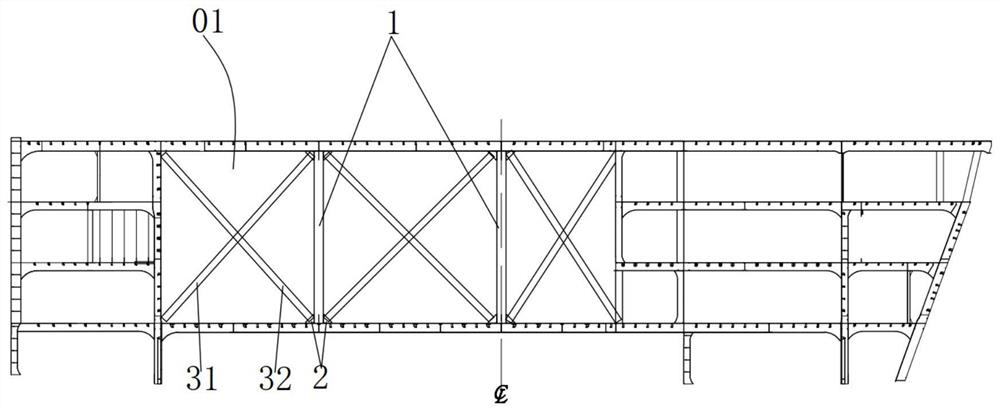 Hoisting deformation control method for large-opening straight cavity structure block