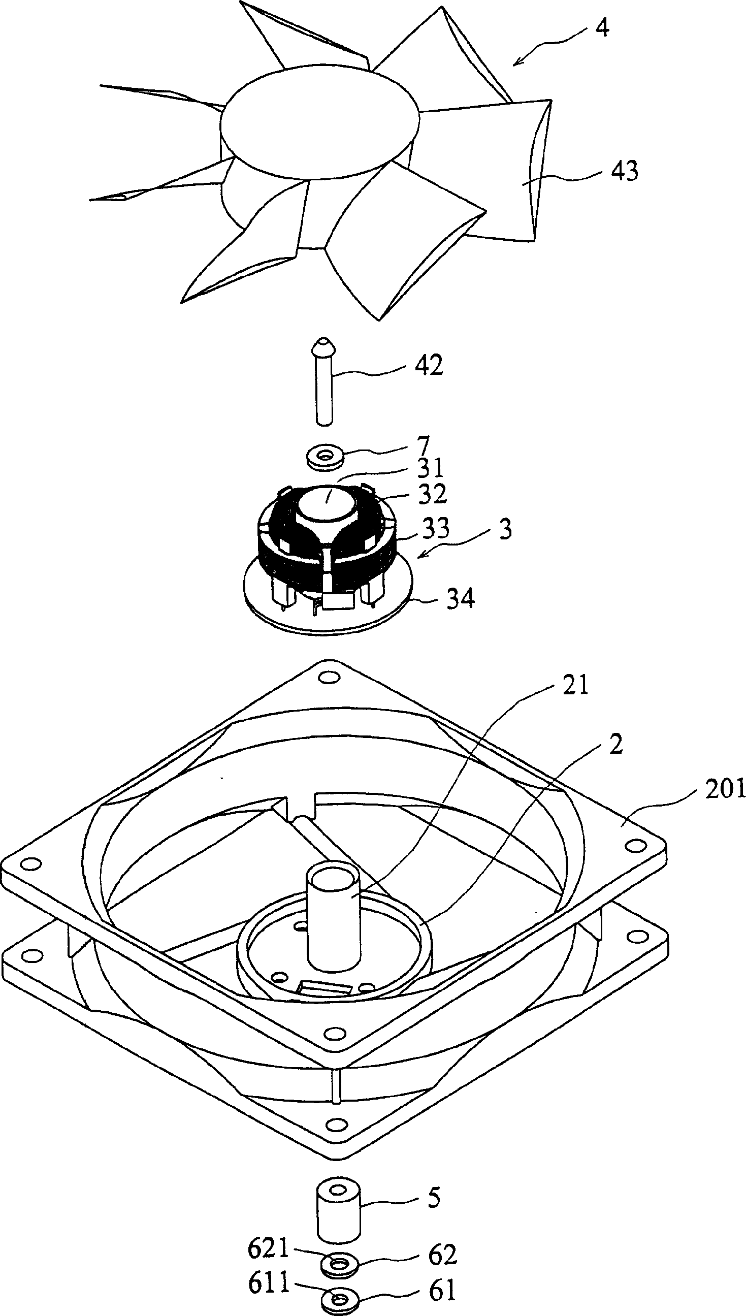 Magnetic-bearing motor