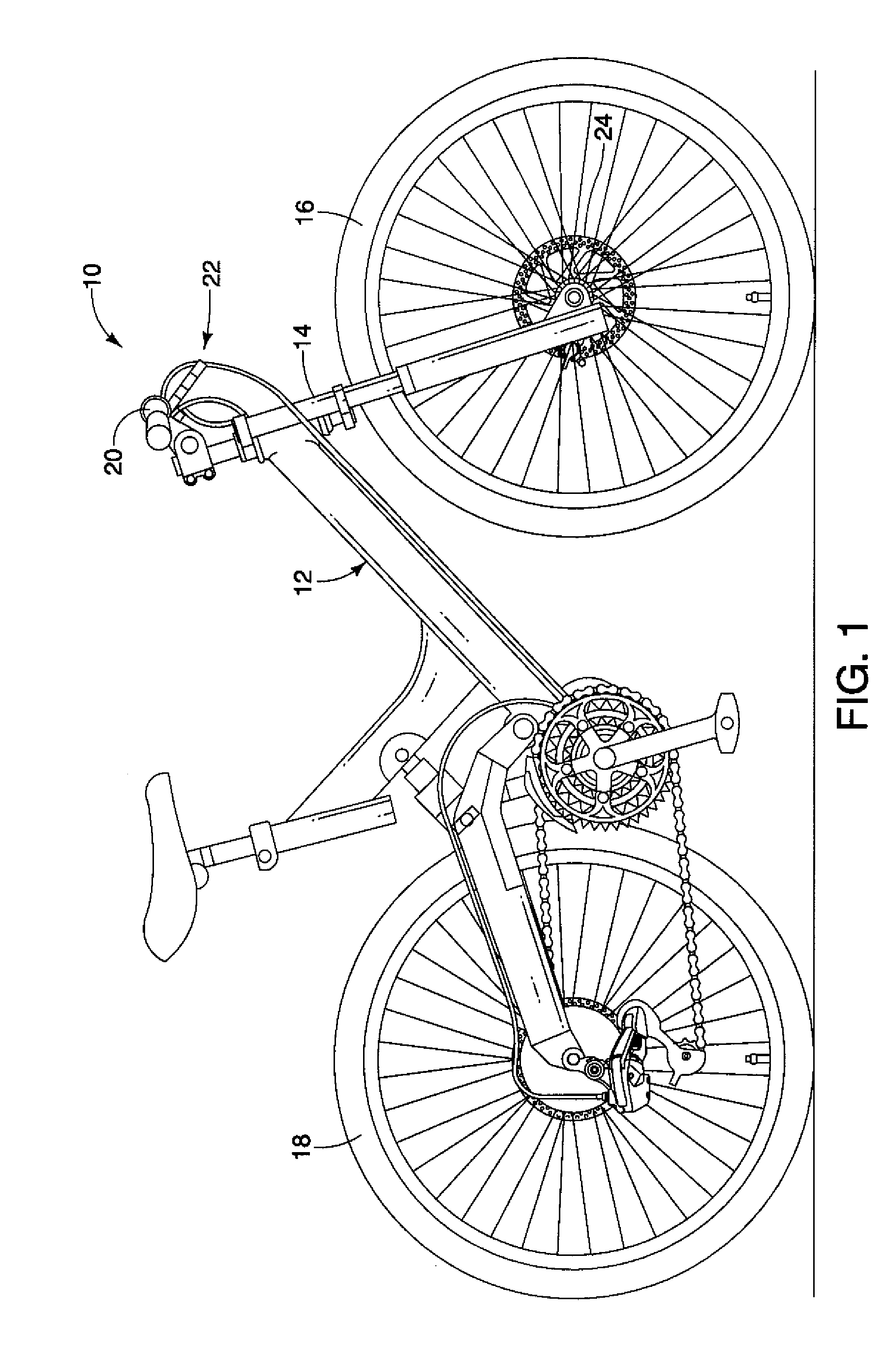 Bicycle hydraulic brake actuation device