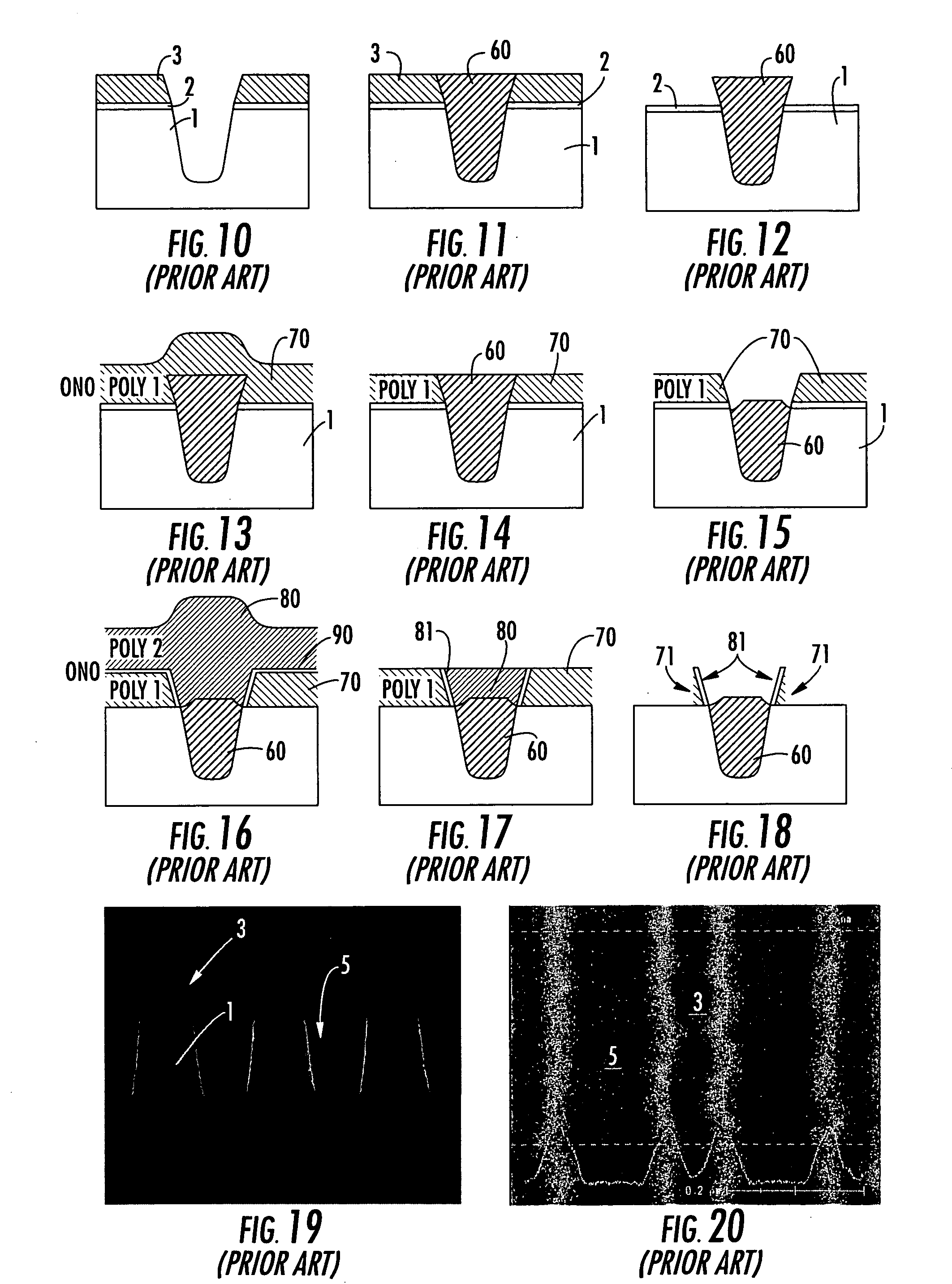 Method for the fabrication of isolation structures