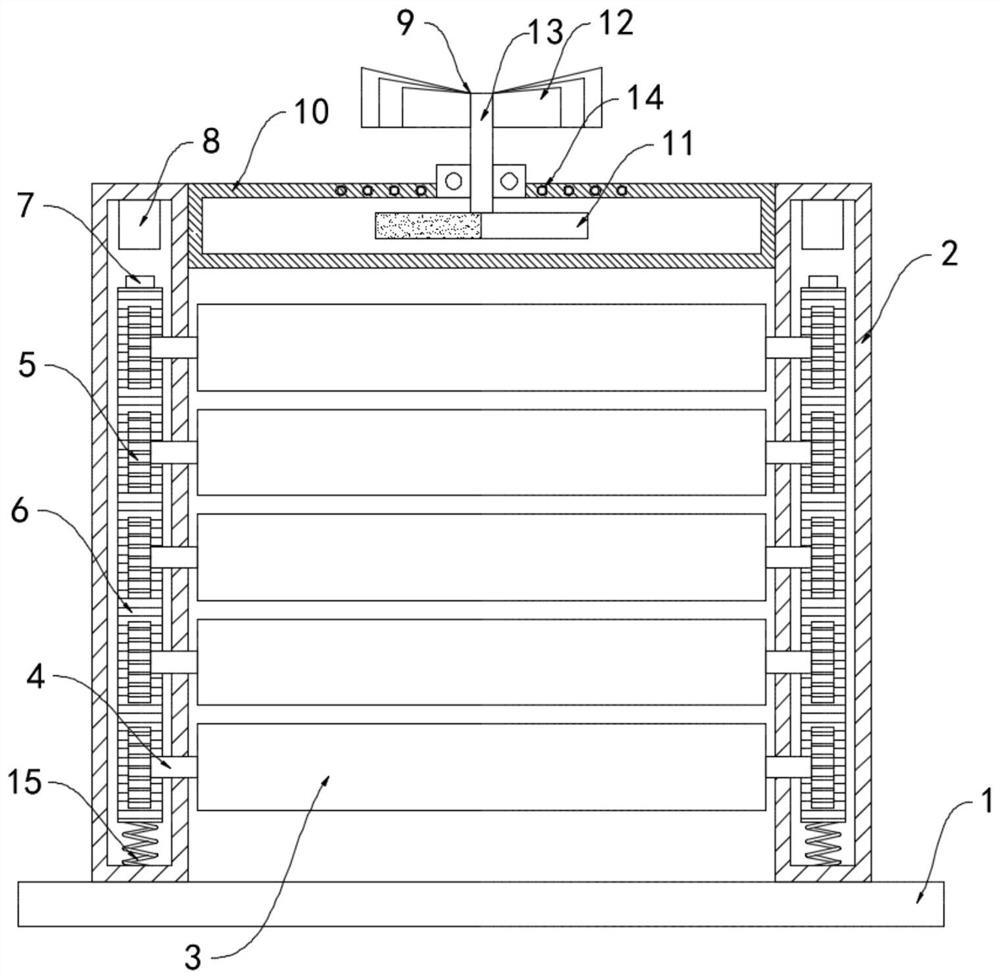 Self-adjusting protective guard special for building construction