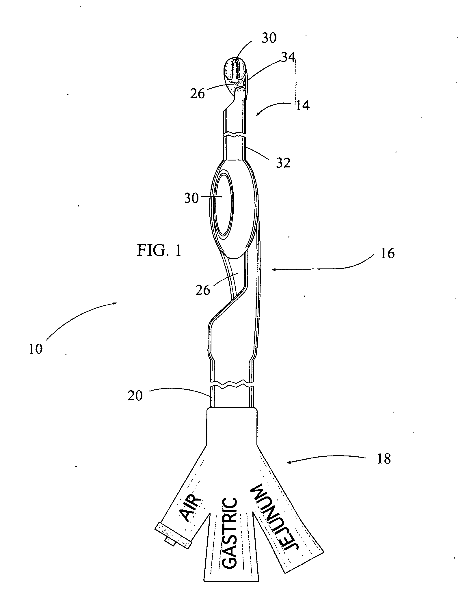 Jejunal feeding catheter