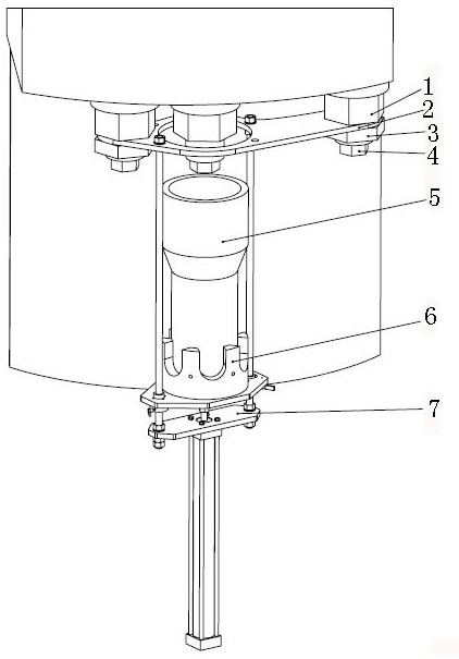 A large-scale shielded main pump main bolt tensioning device and tensioning method