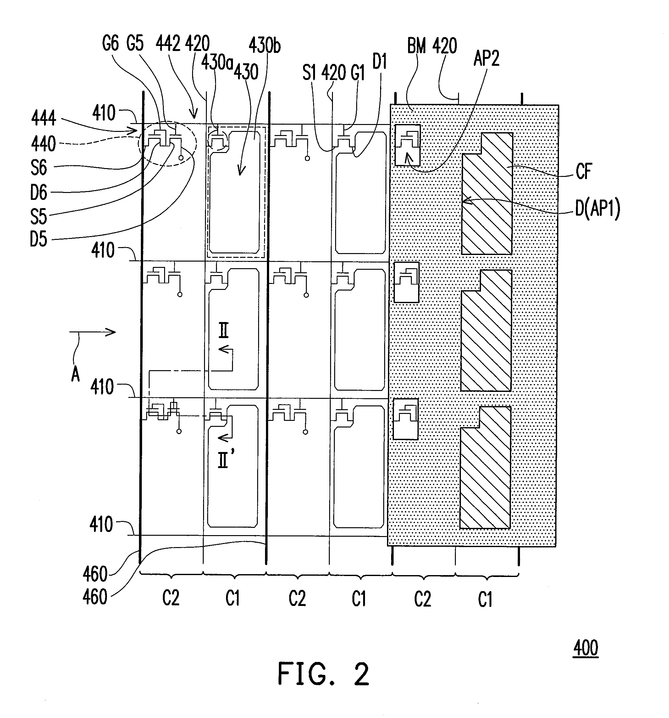 Interactive display panel