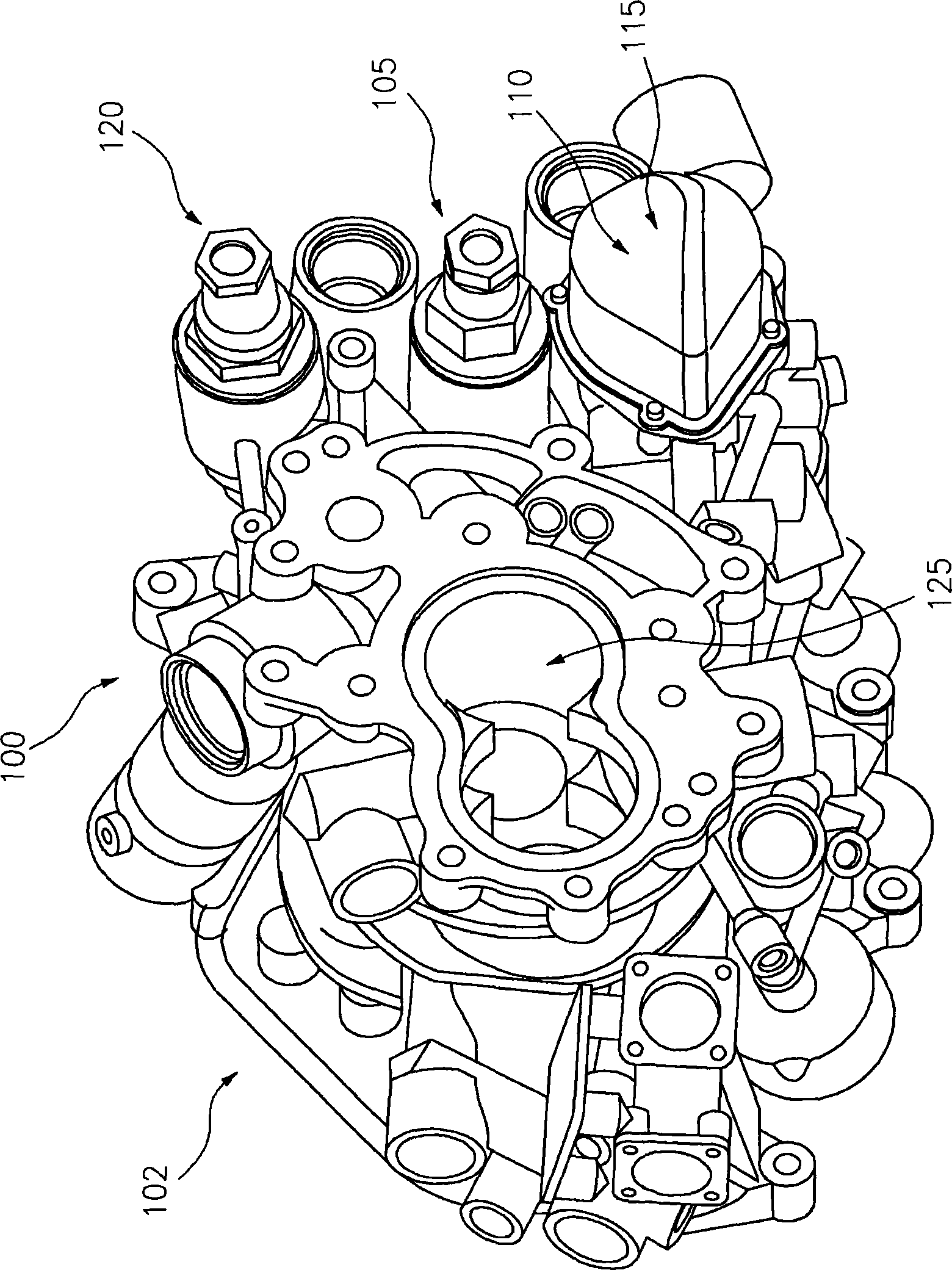 Servo minimum pressure valve assembly