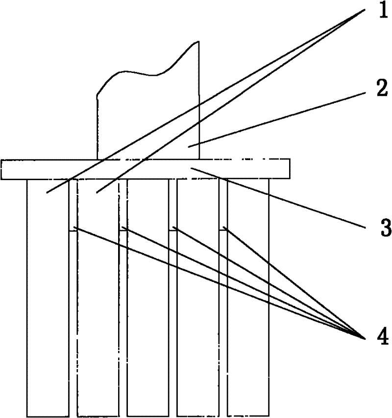 Batch welding electric slag re-melting method for jacking core rods