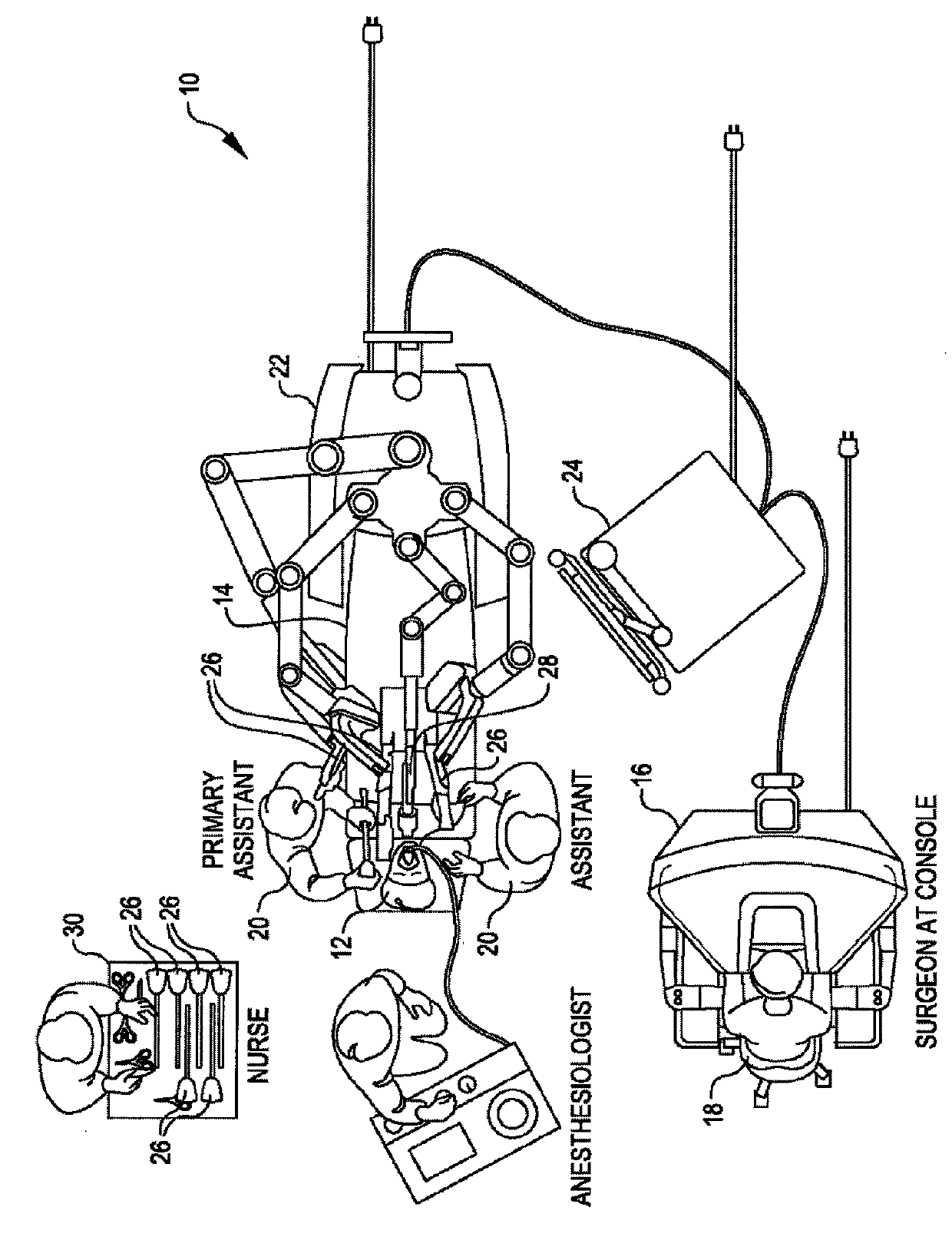 Multi-port surgical robotic system architecture