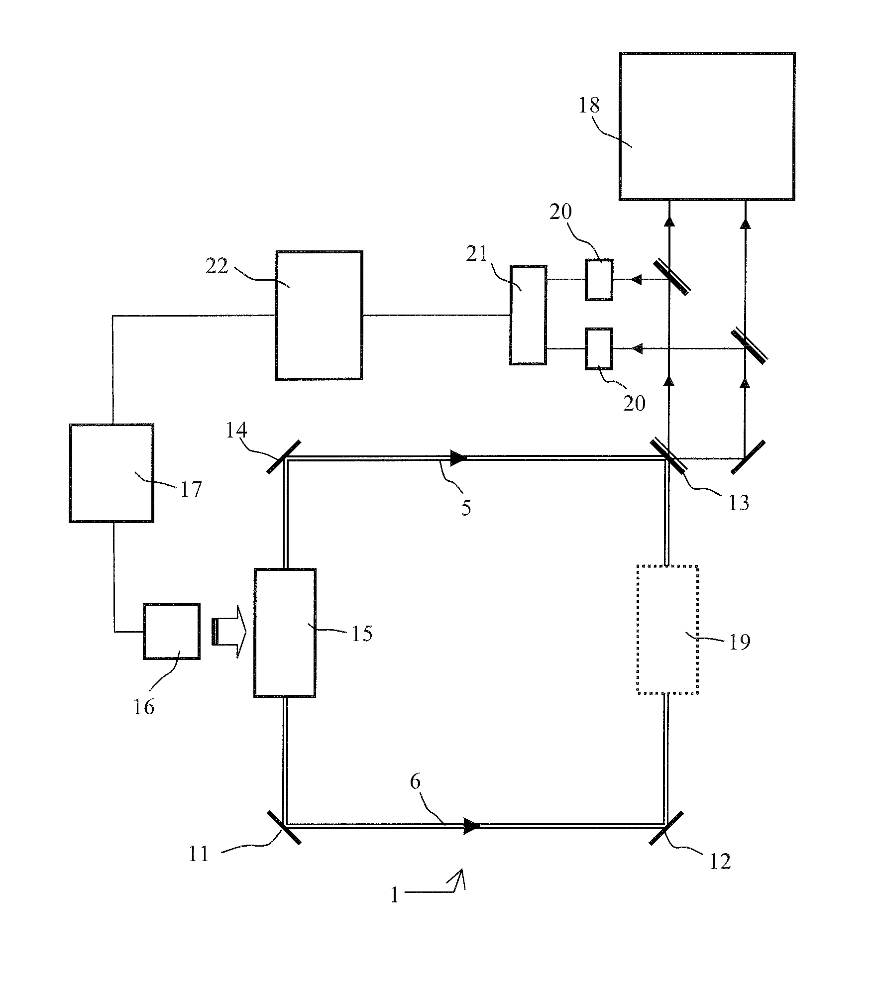 Solid state gyrolaser with controlled optical pumping