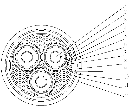 Production method for conductors for fire-resistant middle-high voltage cables