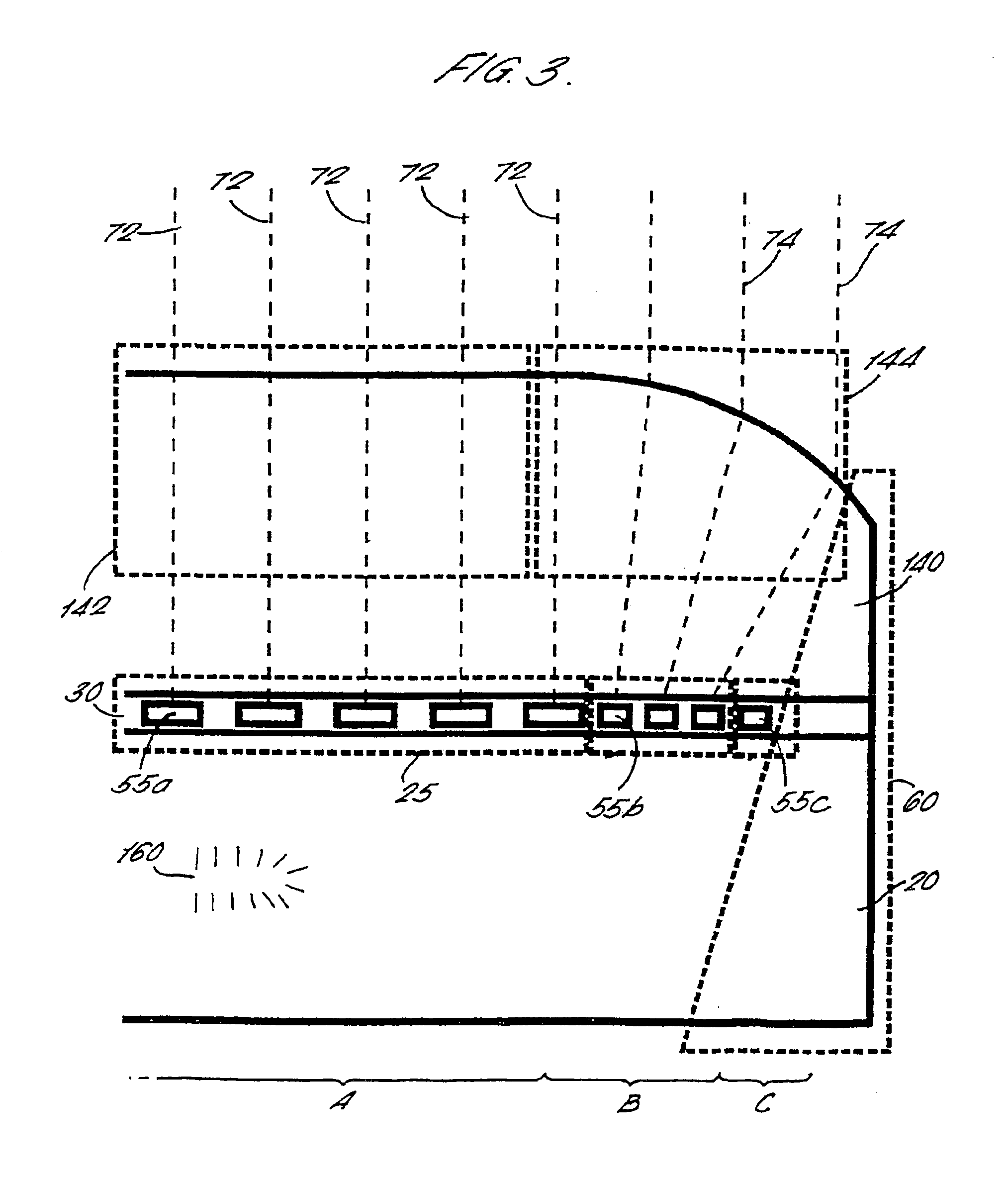 Visual display screen arrangement