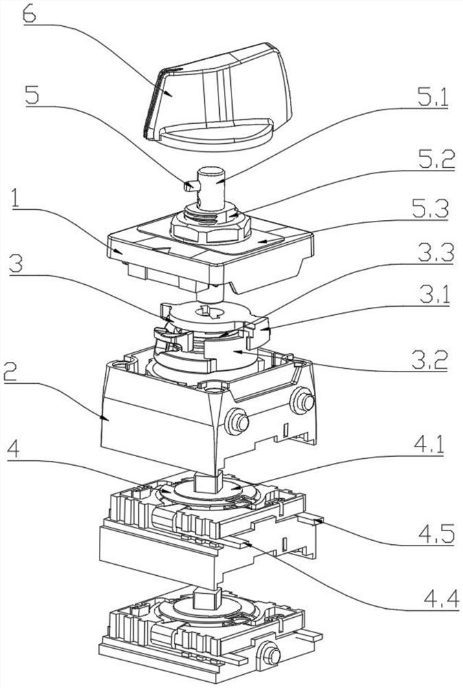 Switch energy storage structure and rotary electrical switch