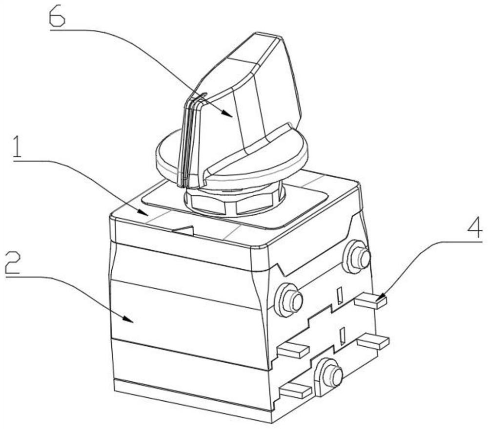 Switch energy storage structure and rotary electrical switch