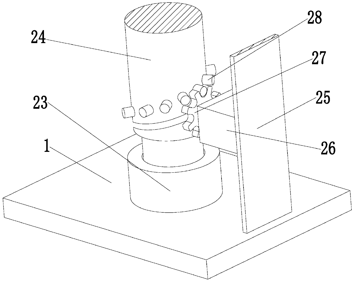 Boiler accessory surface spraying device and surface spraying process