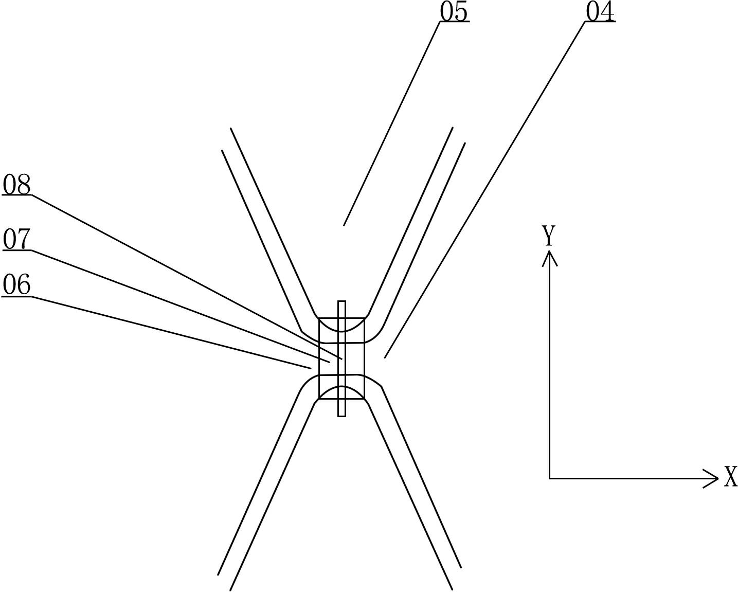 Electrode bridging connection structure for inhibiting picture interference of capacitance type touch screen