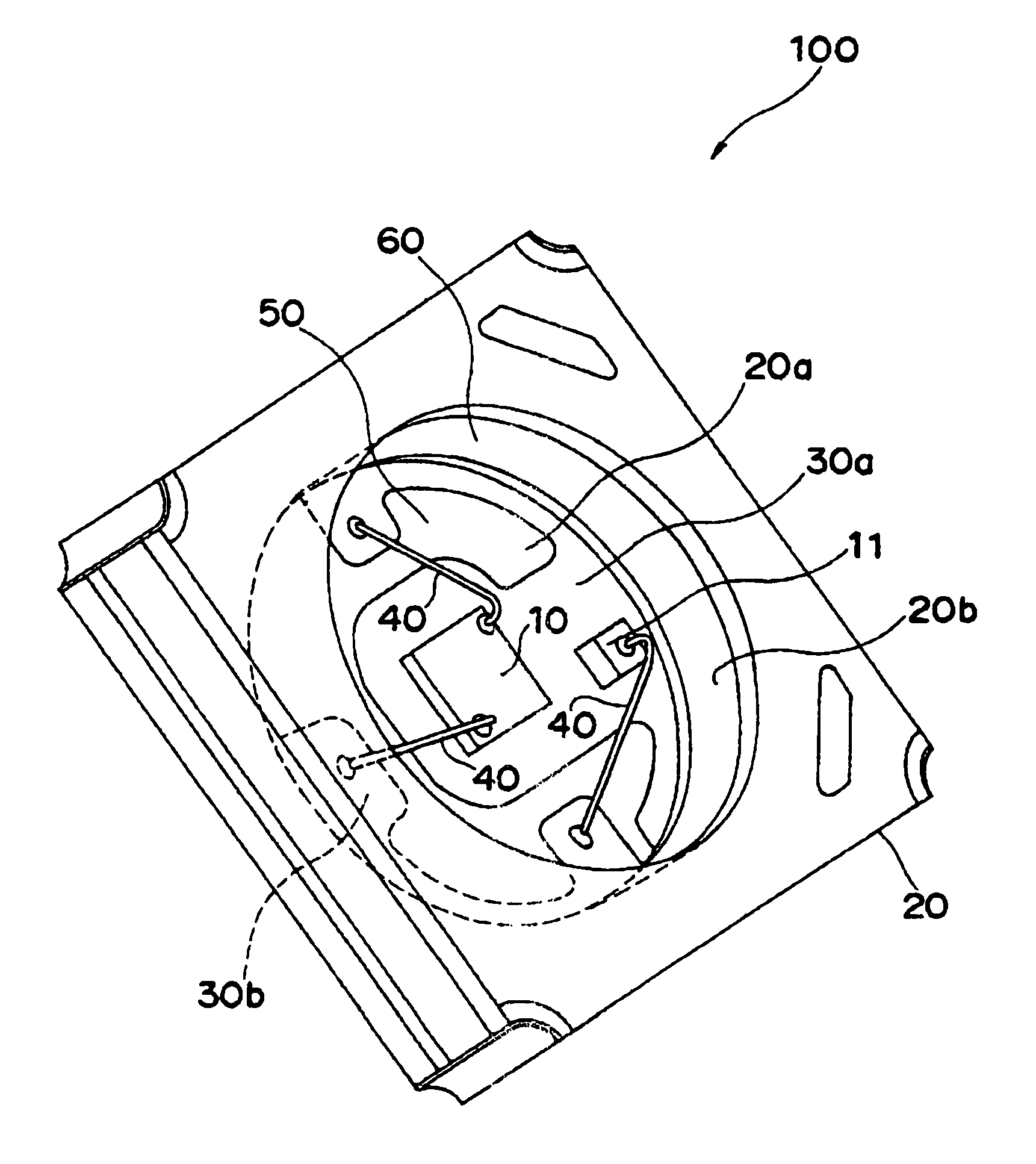 Yellow light emitting device with high luminance