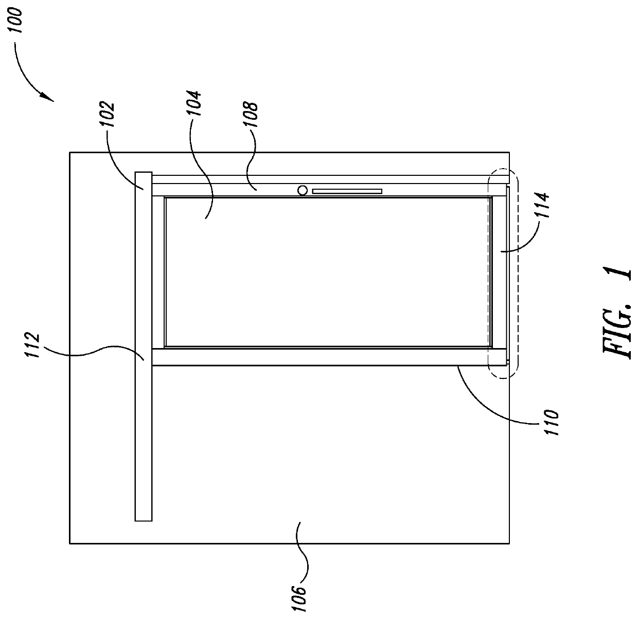 Top-hanging sliding door including bottom guide and seal