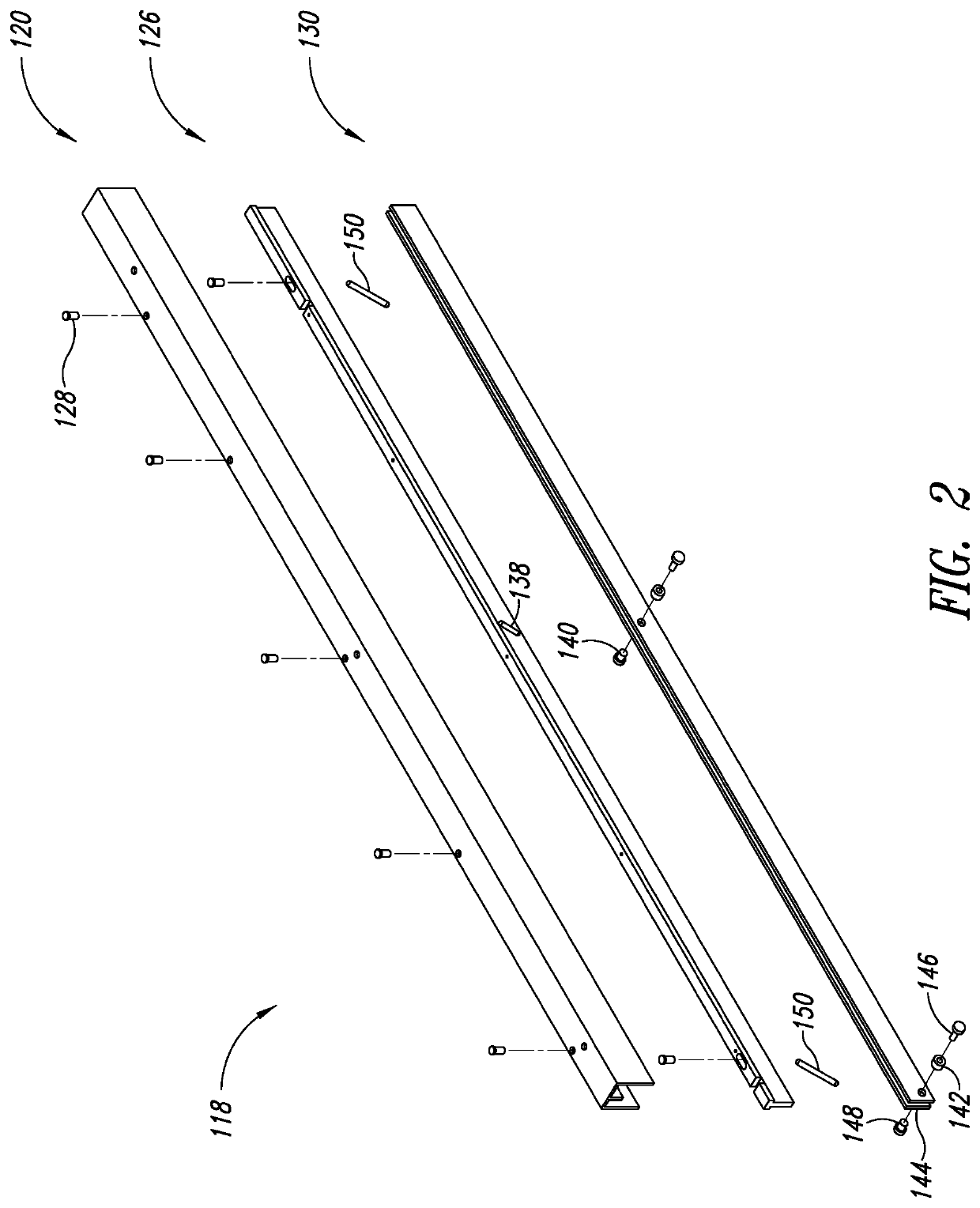 Top-hanging sliding door including bottom guide and seal