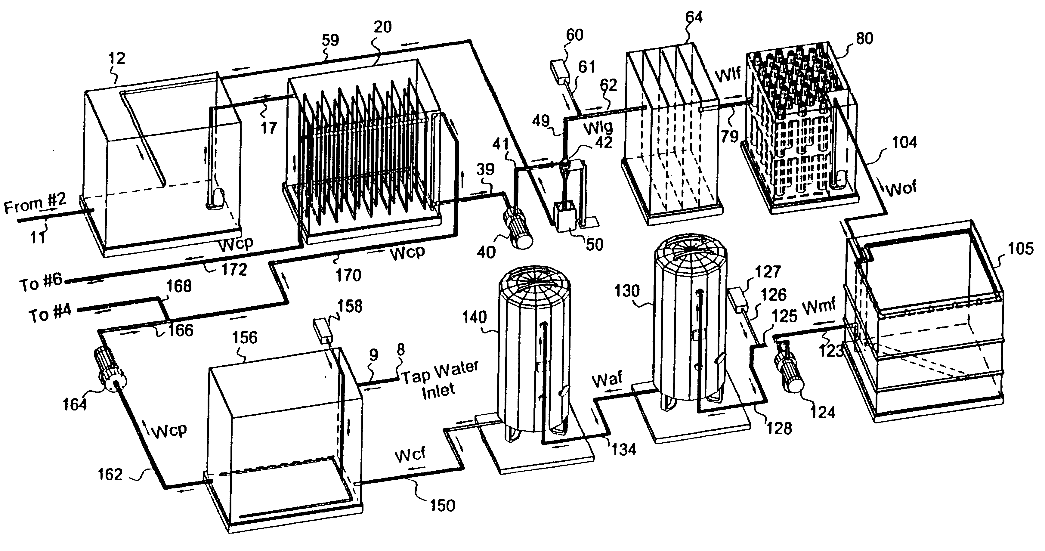 Method for re-use of laundry wash water