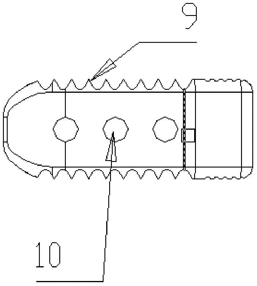 Lumbar vertebra posterior approach fusion device