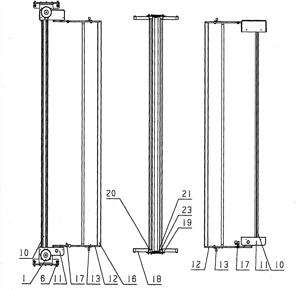 Double-spreading cloth pressing device for automatic cloth paving machines