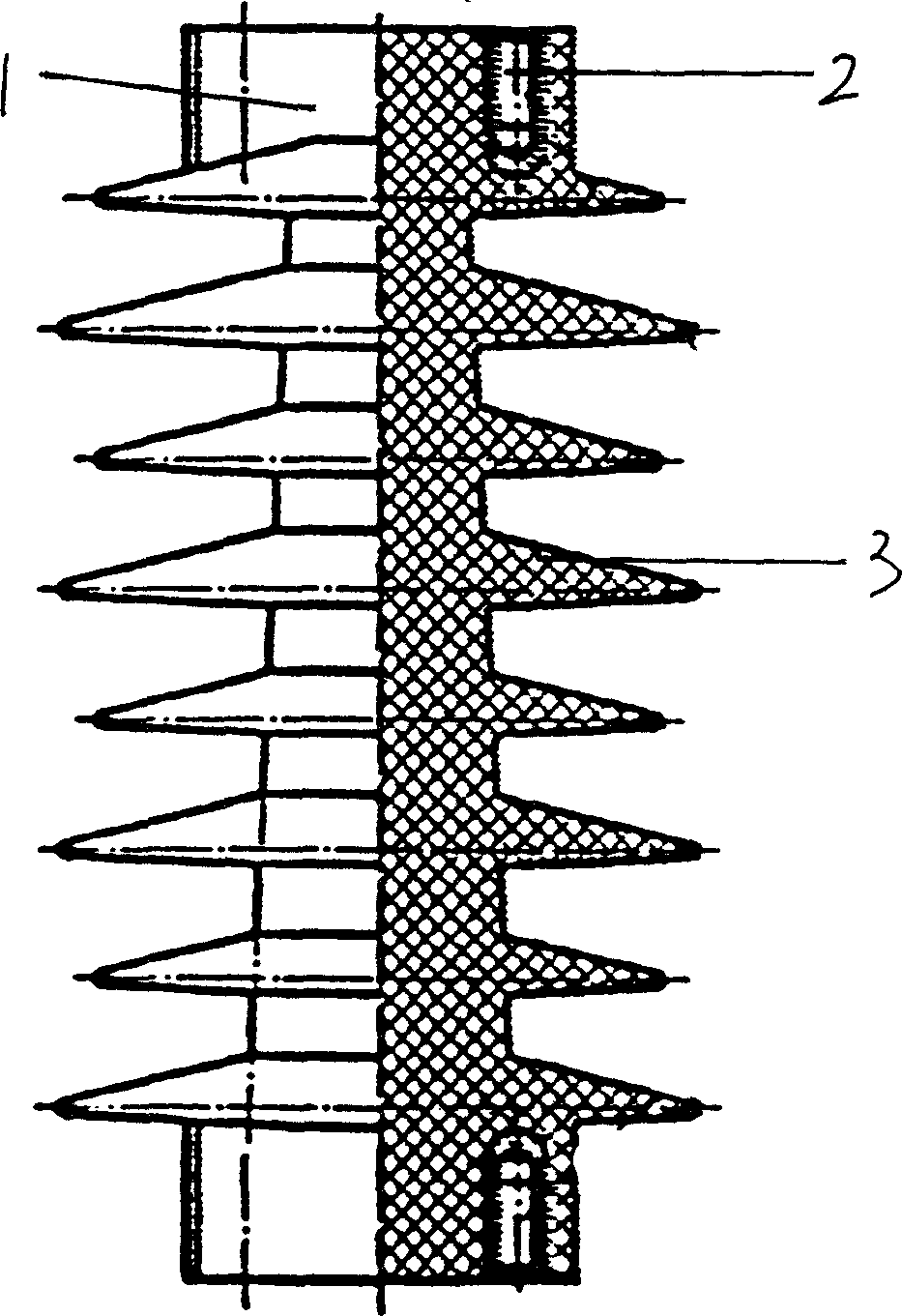 Outdoor insulative supporting terminal