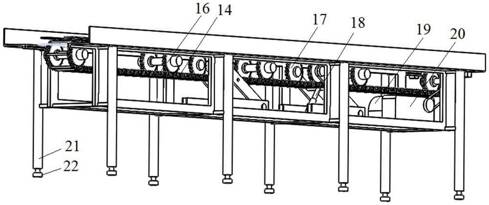 Batch conveying and measuring device for radioactive waste barrels