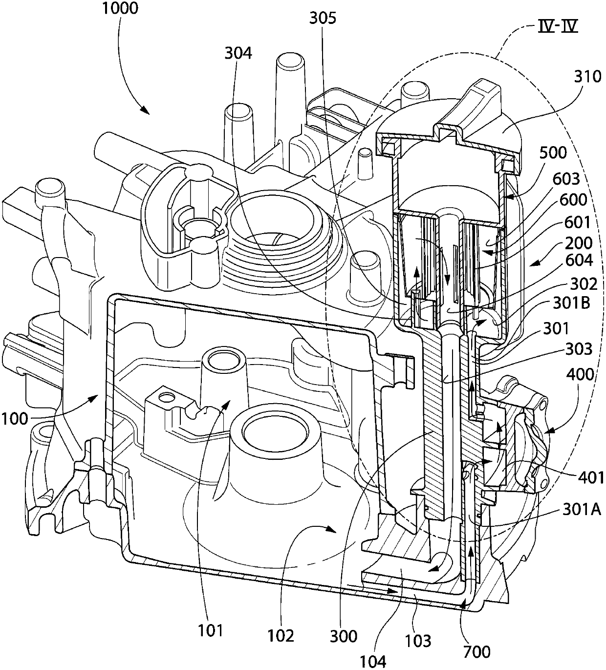 Internal combustion engine and oil treatment apparatus for use with the same